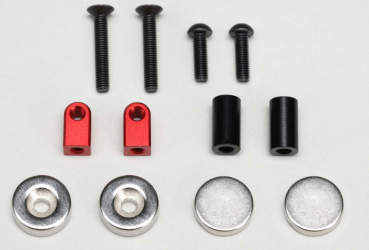 Yokomo ZS-016MGFBL - Magnet Body Mount for Front  red